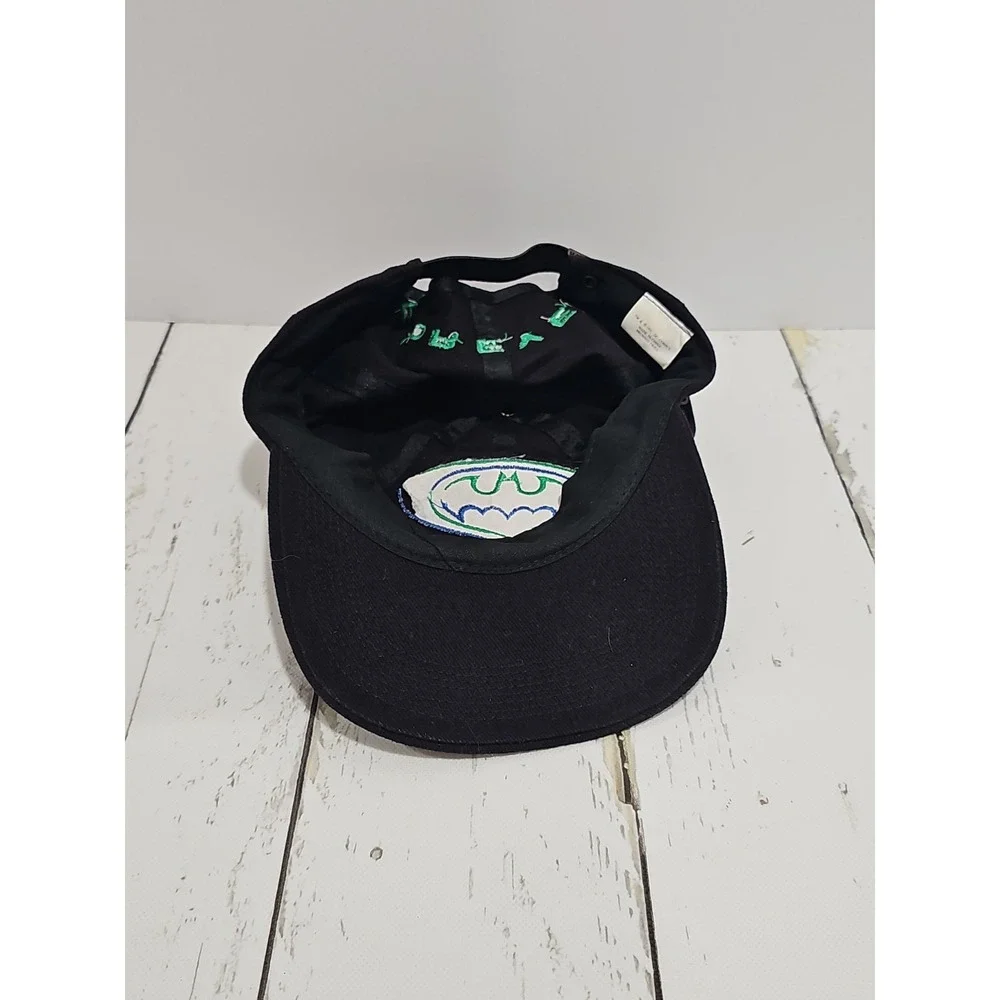 Vintage 90s 1991 Batman Forever Hat Promo Snapback Warner Bros Riddler DC Comics